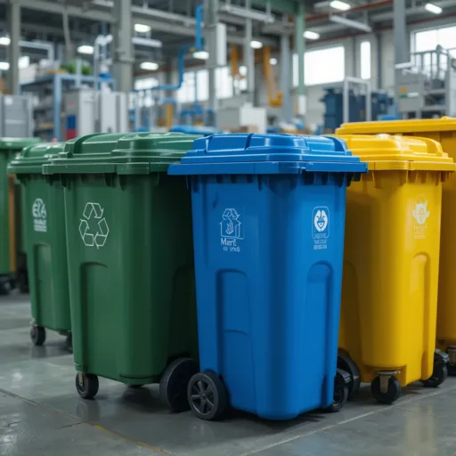 Produto: fabrica de lixeira com rodizios rotomoldada
